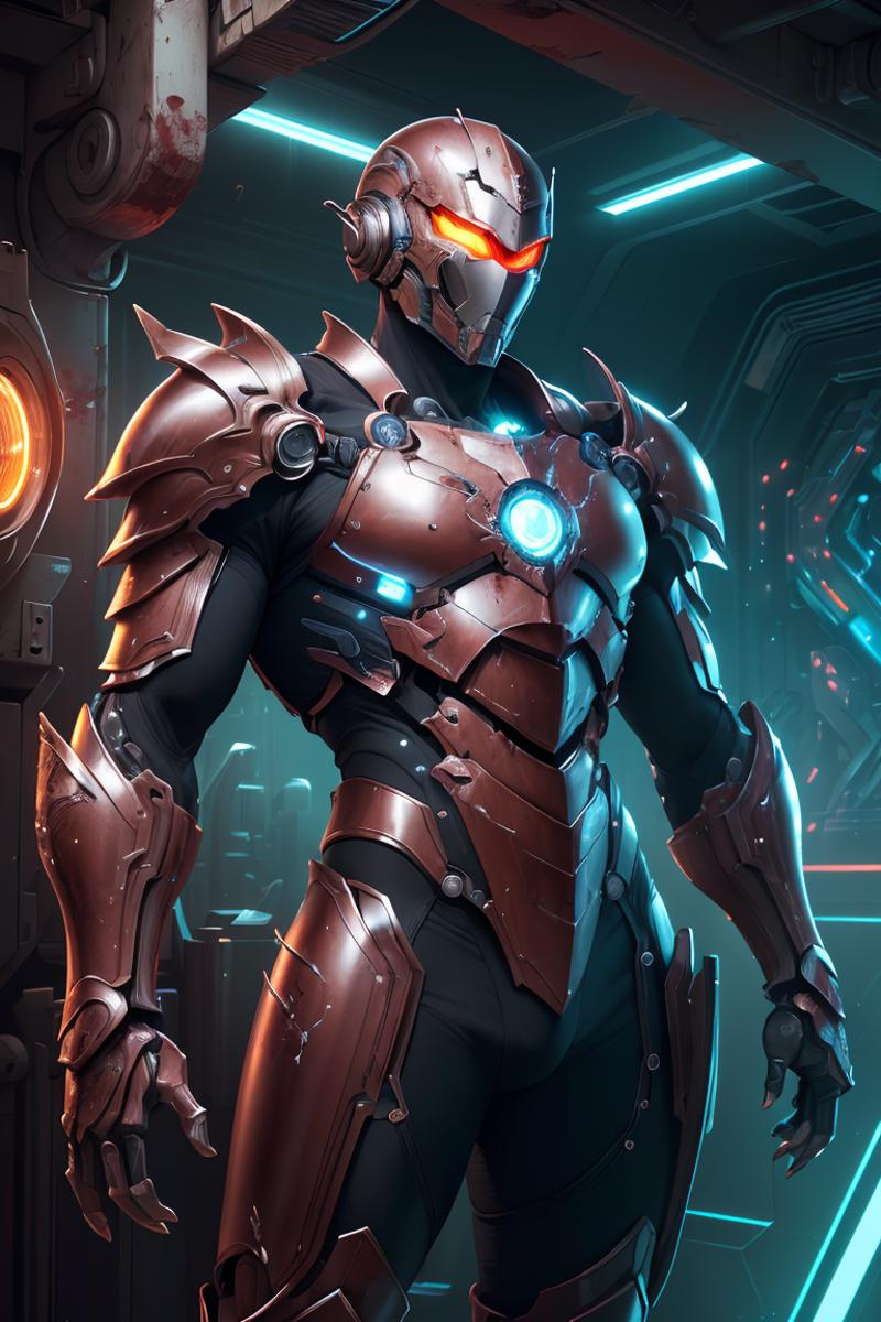 400073-2247538063-(masterpiece, top quality, best quality, official art, beautiful and aesthetic_1.2),(1man with full armor_1.3),neon lighting,(vi.png